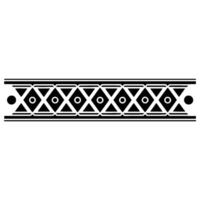 Geometric Tribal Border, Minimalist, alternate version 46 vector