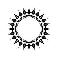 Geometric Sunburst, Minimalist , Circular Motif, Pattern vector