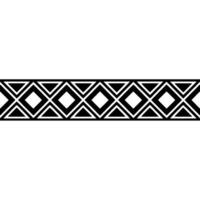 Geometric Deco Border, Black White, Minimalist, Abstract vector
