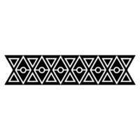 Geometric Tribal Border, Minimalist, Layout vector
