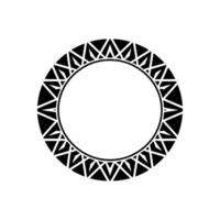 Geometric Circle Frame, Minimalist , Abstract Pattern, Radial vector