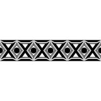 Geometric Black White Border, Art Deco Pattern vector