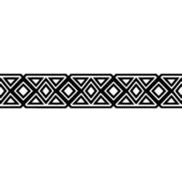 Geometric Border, Art Deco Pattern, Minimalist - Blackandwhite vector