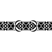 Geometric Border, Stylized Deco Pattern, Minimalist, Symmetrical vector