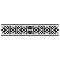 Intricate Geometric Border, Classic , Elegant Ornamentation, Ornament vector
