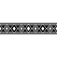 Geometric Deco Border, Black White, Art Deco Pattern vector