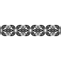 Elegant Black Floral Border, Vintage, alternate version 6 vector