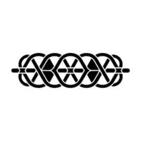 Intricate Celtic Knot Border, Minimalist - Geometric vector
