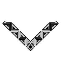 Geometric V-Shape, Minimalist , Black White vector