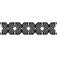 Geometric Border, Intricate Pattern, Minimalist - Abstract vector
