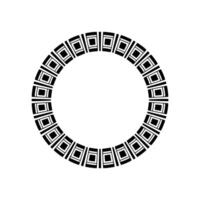 Geometric Circle Pattern, Minimalist , Modern Motif vector