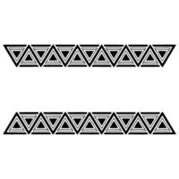 Geometric Border, Minimalist Pattern, Modern, Triangles vector