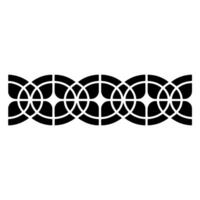 Intricate Celtic Border, Geometric Pattern, Vintage, Craft vector