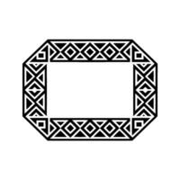 Geometric Deco Frame, Minimalist , Elegant Border - Illustration vector