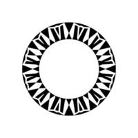 Geometric Circle Pattern, Minimalist , Black White vector