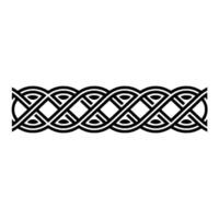 Intricate Celtic Knot Border, Elegant - Pattern vector
