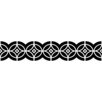Intricate Celtic Border, Geometric Pattern, Vintage - Texture vector