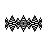 Geometric Tribal Border, Minimalist, alternate version 52 vector