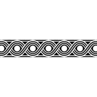 Geometric Celtic Border, Minimalist, Line vector