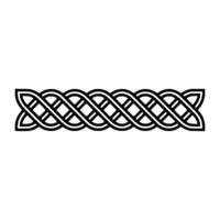 Intricate Celtic Knot Border, Minimalist - Linear vector