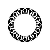 Geometric Tribal Circle, Minimalist - Art vector
