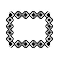 Geometric Deco Border, Elegant Outline, Minimalist, Pattern vector