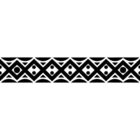 Geometric Tribal Border, Minimalist, alternate version 59 vector