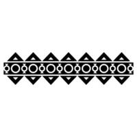 Geometric Tribal Border, Minimalist, alternate version 60 vector