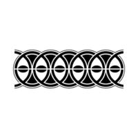 Geometric Rhythm Stylized Circular Border vector