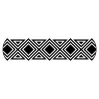 Geometric Deco Border, Minimalist Pattern, alternate version 9 vector