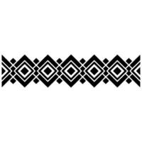 Geometric Diamond Border, Minimalist - Textile vector