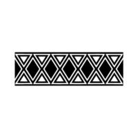 Geometric Deco Border, Minimalist Pattern, alternate version 10 vector