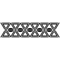 Geometric Deco Border, Minimalist Pattern, Circle vector