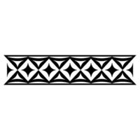 Geometric Tribal Border, Minimalist, alternate version 62 vector