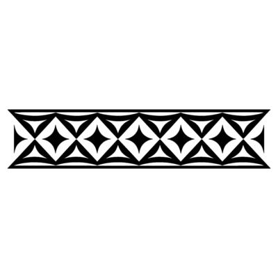 Geometric Tribal Border, Minimalist, alternate version 62