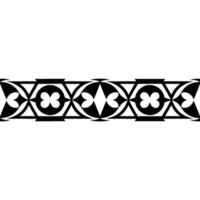 Geometric Border, Stylized Ornament, Vintage, Pattern vector