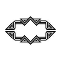 Geometric Deco Ornament, Minimalist , Abstract Shape vector