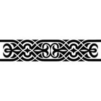 Intricate Celtic Border, Vintage Ornamentation, Textile vector