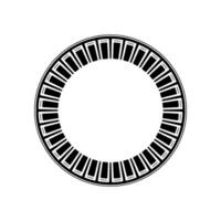 Geometric Circle Frame, Minimalist , Modern Pattern, Abstract vector