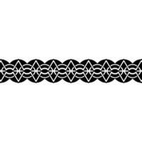 Intricate Celtic Wave Border, Vintage, Pattern vector