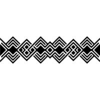 Geometric Border, Intricate Pattern, Modern, Zigzag vector