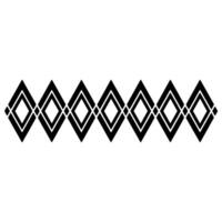Geometric Diamond Border, Minimalist - Illustration vector