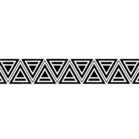 Geometric Deco Border, Repeating Triangle Pattern, Triangles vector