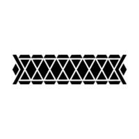 Geometric Tribal Border, Minimalist - Layout vector