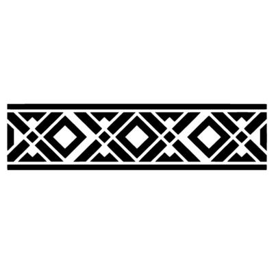 Geometric Border, Art Deco Pattern, Minimalist - Stylized