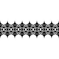 Geometric Tribal Border, Minimalist, alternate version 64 vector