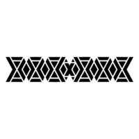 Geometric Tribal Border, Modern Abstract Pattern vector
