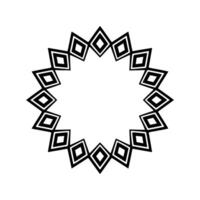 Geometric Tribal Border, Minimalist , Circular Motif, Pattern vector