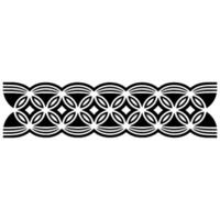 Intricate Ring Border, Geometric Pattern, Vintage vector