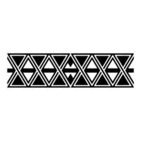 Geometric Tribal Border, Minimalist , Black and White, Abstract vector